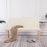 krémszínű poliészter pad 139,5 cm