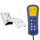 fehér masszázsfunkciós műbőr dívány párnával