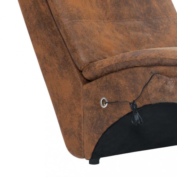 barna masszázsfunkciós művelúr dívány párnával