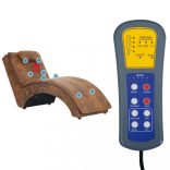 barna masszázsfunkciós művelúr dívány párnával