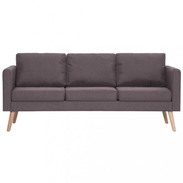 3-személyes szürkésbarna szövetkanapé