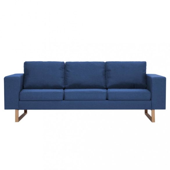 3-személyes kék szövetkanapé