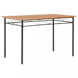 barna MDF étkezőasztal 120 x 70 x 75 cm