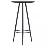 fekete MDF bárasztal 60 x 107,5 cm