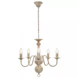 fehér antik csillár 5 db E14 égővel