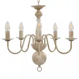 fehér antik csillár 5 db E14 égővel