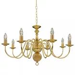 aranyszínű csillár 8 db E14 izzóval