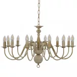 antik fehér csillár 12 db E14 égővel