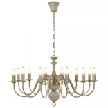 antik fehér csillár 12 db E14 égővel