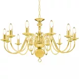 aranyszínű csillár 8 db E14 izzóval