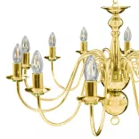 aranyszínű csillár 8 db E14 izzóval