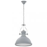 szürke kerek mennyezeti lámpa E27 izzófoglalattal