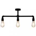 fekete mennyezeti lámpa 3 x E27