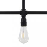 fekete mennyezeti lámpa 3 x E27