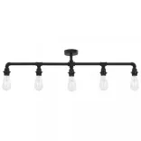 fekete mennyezeti lámpa 5 x E27