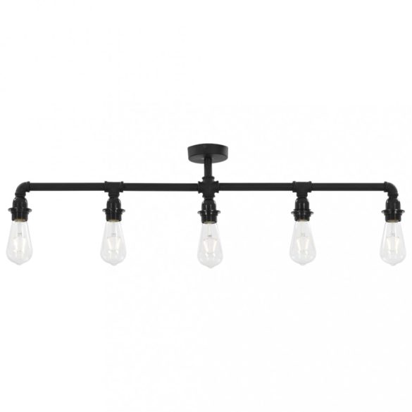 fekete mennyezeti lámpa 5 x E27