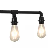 fekete mennyezeti lámpa 5 x E27