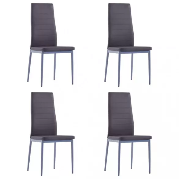 5 darabos szürke étkezőgarnitúra