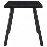 fekete edzett üveg étkezőasztal 140 x 70 x 75 cm