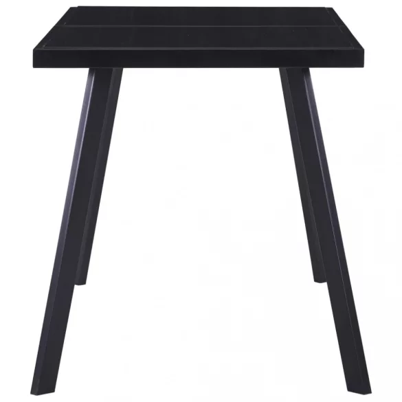 fekete edzett üveg étkezőasztal 140 x 70 x 75 cm