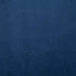 kék bársony karosszék króm lábakkal