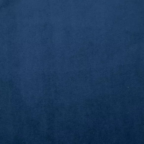 kék bársony karosszék króm lábakkal