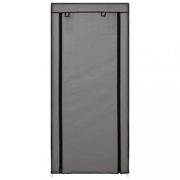 szürke szövet cipőszekrény borítóval 58 x 28 x 106 cm