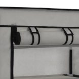 szürke szövet cipőszekrény borítóval 58 x 28 x 106 cm