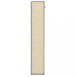 krémszínű szövet cipőszekrény borítóval 57 x 29 x 162 cm