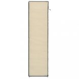 krémszínű szövet cipőszekrény borítóval 115 x 28 x 110 cm