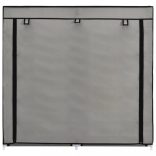 szürke szövet cipőszekrény borítóval 115 x 28 x 110 cm