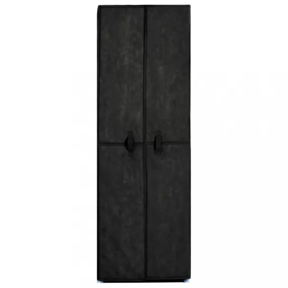 fekete szövet cipősszekrény 60 x 30 x 166 cm