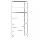 3-szintes ezüstszínű alumínium tárolóállvány 69 x 28 x 169 cm