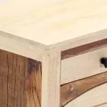 tömör újrahasznosított fa TV-szekrény 120 x 30 x 40 cm