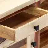 tömör újrahasznosított fa TV-szekrény 120 x 30 x 40 cm