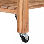 tömör akácfa zsúrkocsi 58 x 58 x 89 cm