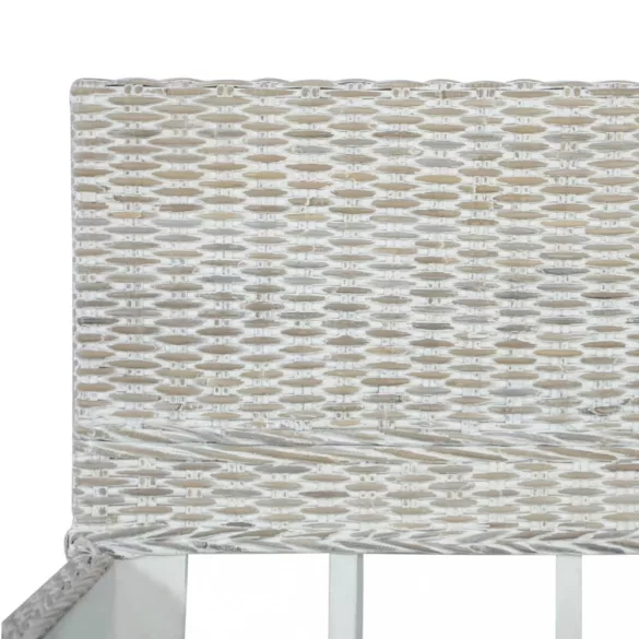 szürke természetes rattan ágykeret 160 x 200 cm