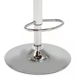 krémszínű hajlított fa és műbőr bárszék