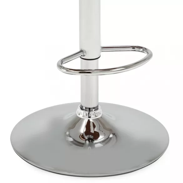 krémszínű hajlított fa és műbőr bárszék