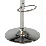 krémszínű hajlított fa és műbőr bárszék