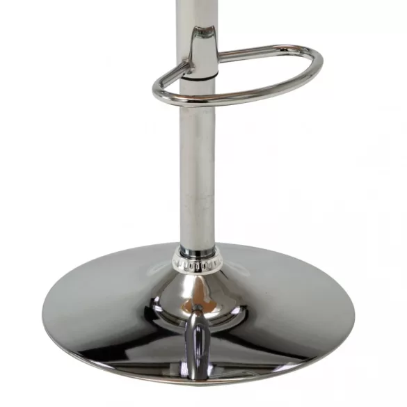 krémszínű hajlított fa és műbőr bárszék