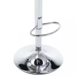 2 db krémszínű műbőr és hajlított fa bárszék