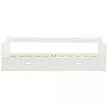 fehér fenyőfa kihúzható kanapéágykeret 90 x 200 cm