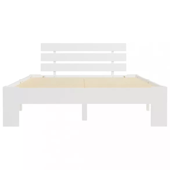 fehér tömör fenyőfa ágy matrac nélkül 120 x 200 cm