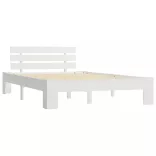 fehér tömör fenyőfa ágy matrac nélkül 140 x 200 cm