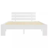 fehér tömör fenyőfa ágy matrac nélkül 140 x 200 cm