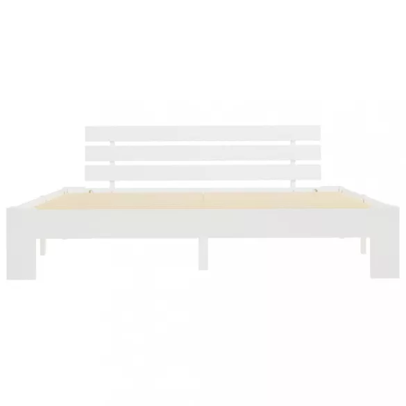 fehér tömör fenyőfa ágy matrac nélkül 160 x 200 cm