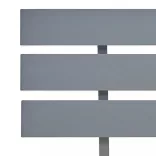 szürke tömör fenyőfa ágykeret 90 x 200 cm