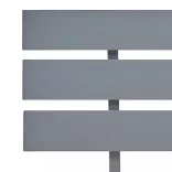 szürke tömör fenyőfa ágykeret 100 x 200 cm