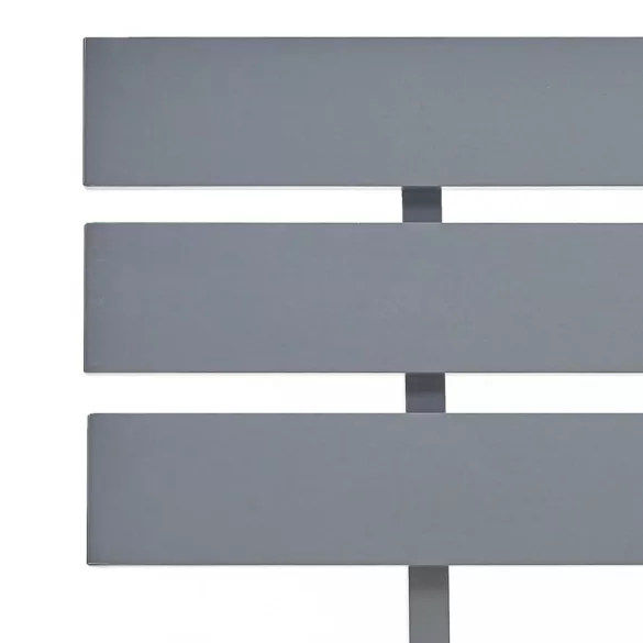 szürke tömör fenyőfa ágykeret 100 x 200 cm